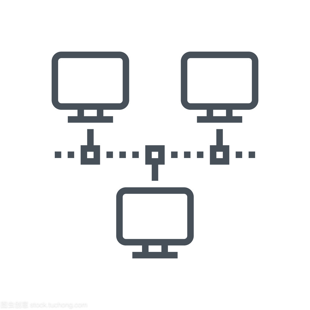 網絡主題圖標 網絡工程的視覺語言與設計藝術